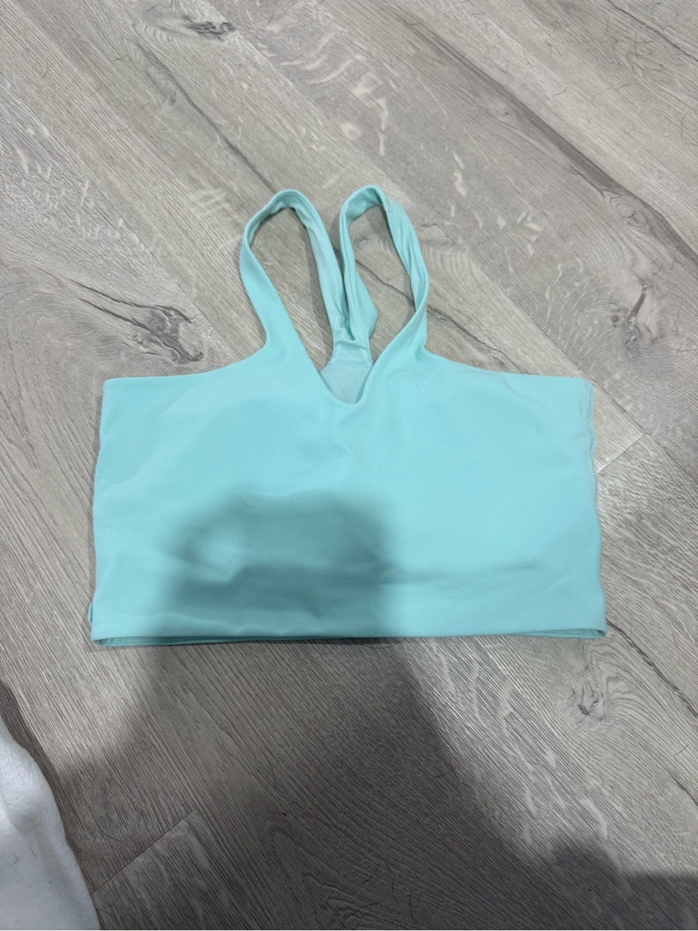 lululemon athletica Light Aqua Scoop Neck Swim Top